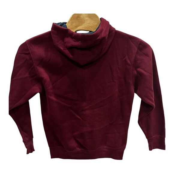 Oxford University Hoodie Mens Small‎ Red Maroon Pullover Sweatshirt College Y2K - Picture 3 of 8